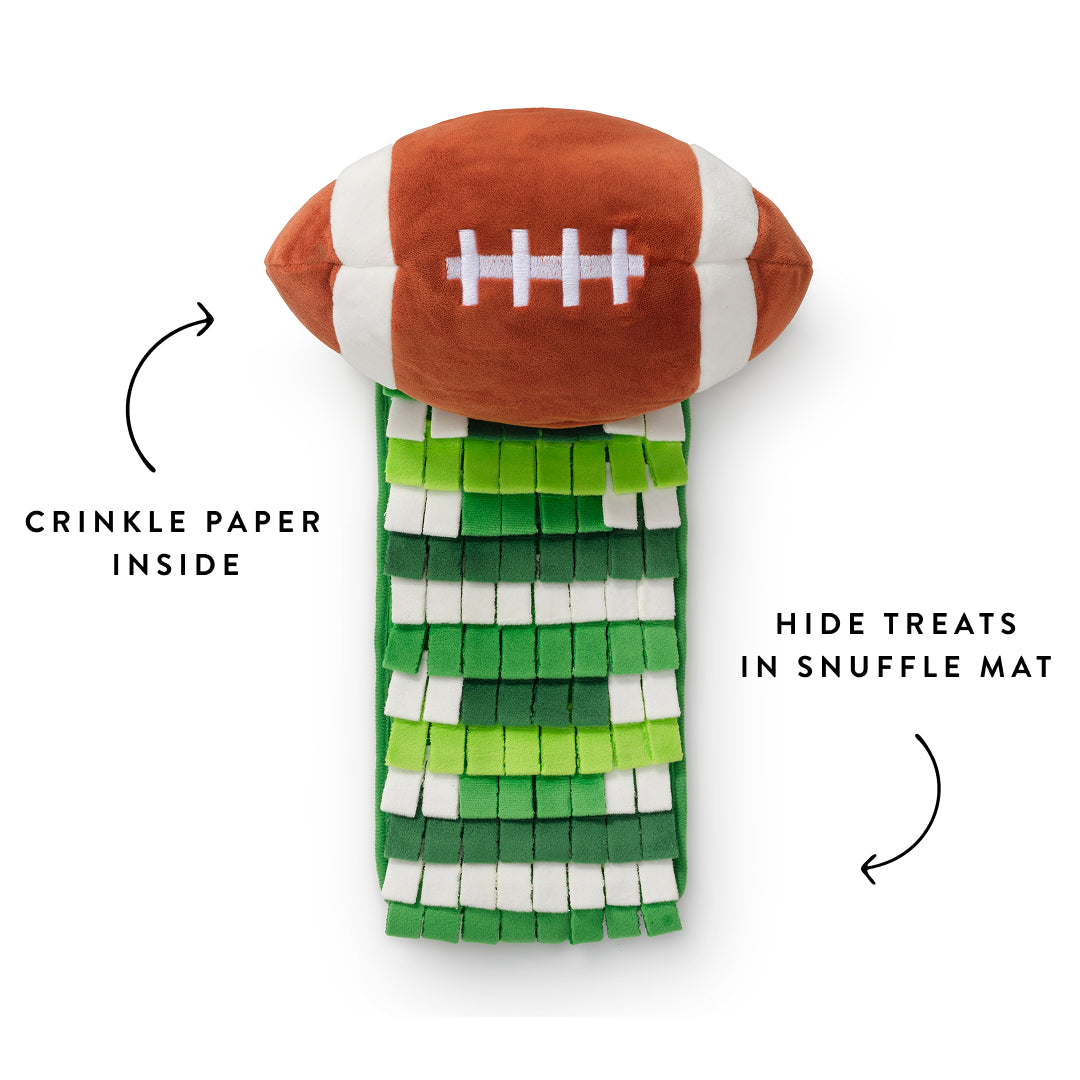 Football Interactive Snuffle Dog Toy from The Foggy Dog