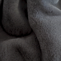 Smoky Gray Recycled Faux Fur Dog Bed from The Foggy Dog