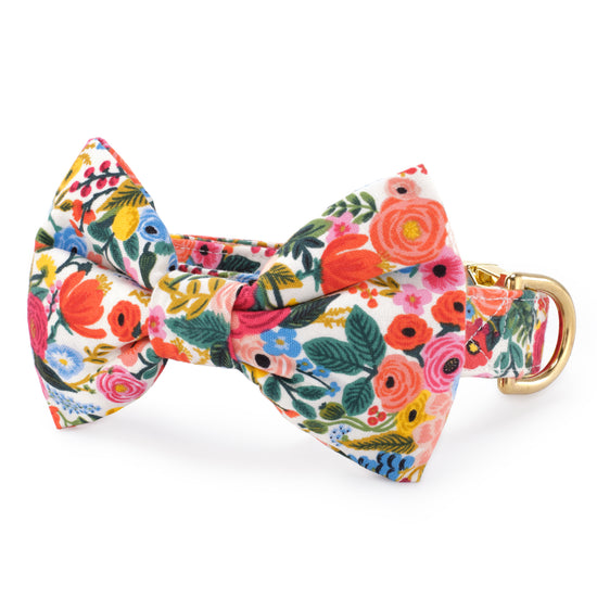 Rifle Paper Co. x TFD Garden Party Bow Tie Collar from The Foggy Dog
