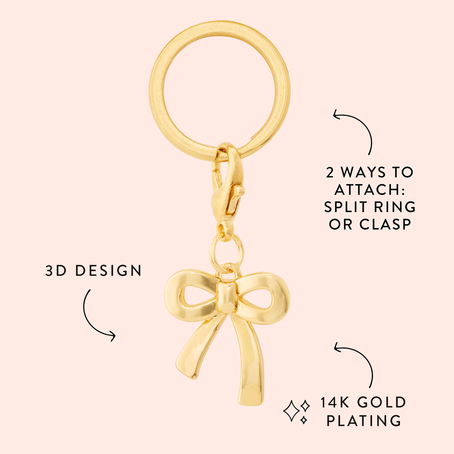 Gold Bow Collar Charm from The Foggy Dog