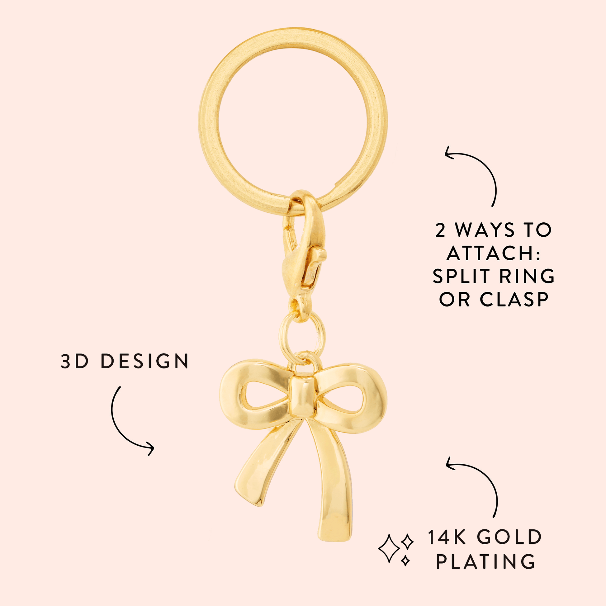 Gold Bow Collar Charm from The Foggy Dog