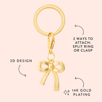 Gold Bow Collar Charm from The Foggy Dog