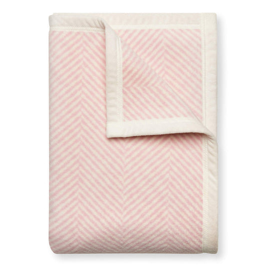 Harborview Herringbone Blush Dog Blanket from The Foggy Dog