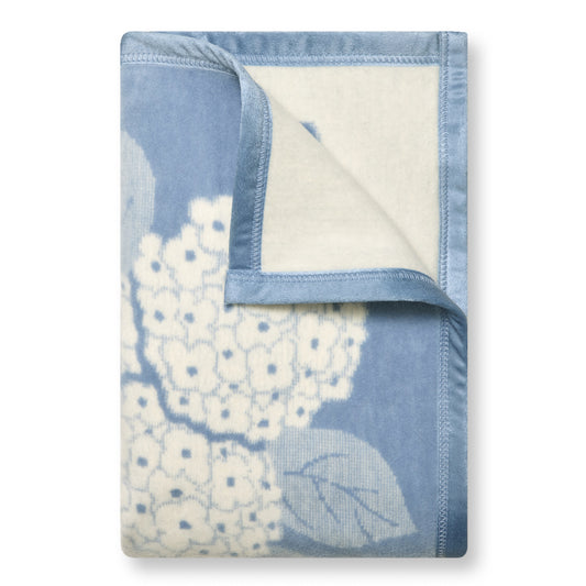 ChappyWrap Hydrangeas Bluebell Dog Blanket from The Foggy Dog