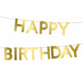 Gold Scallop Happy Birthday Garland