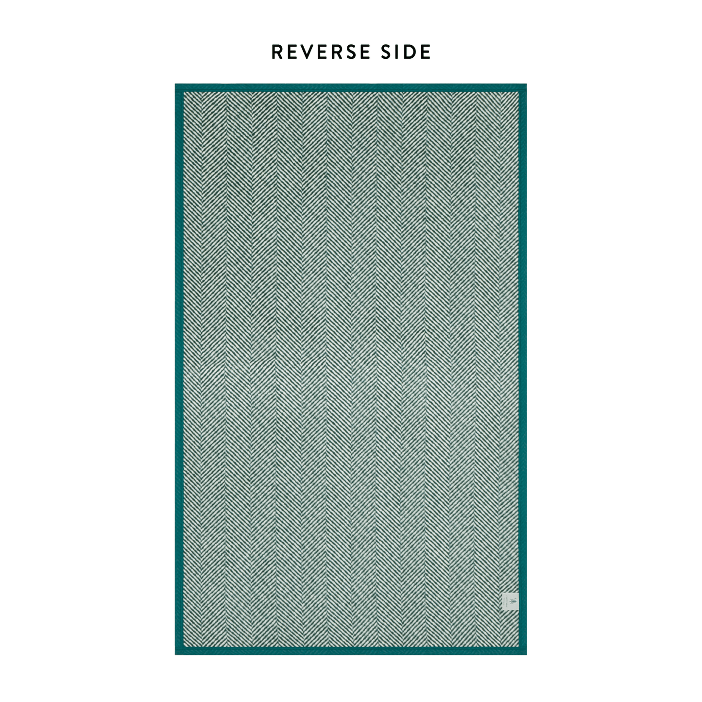 Harborview Herringbone Evergreen Dog Blanket from The Foggy Dog