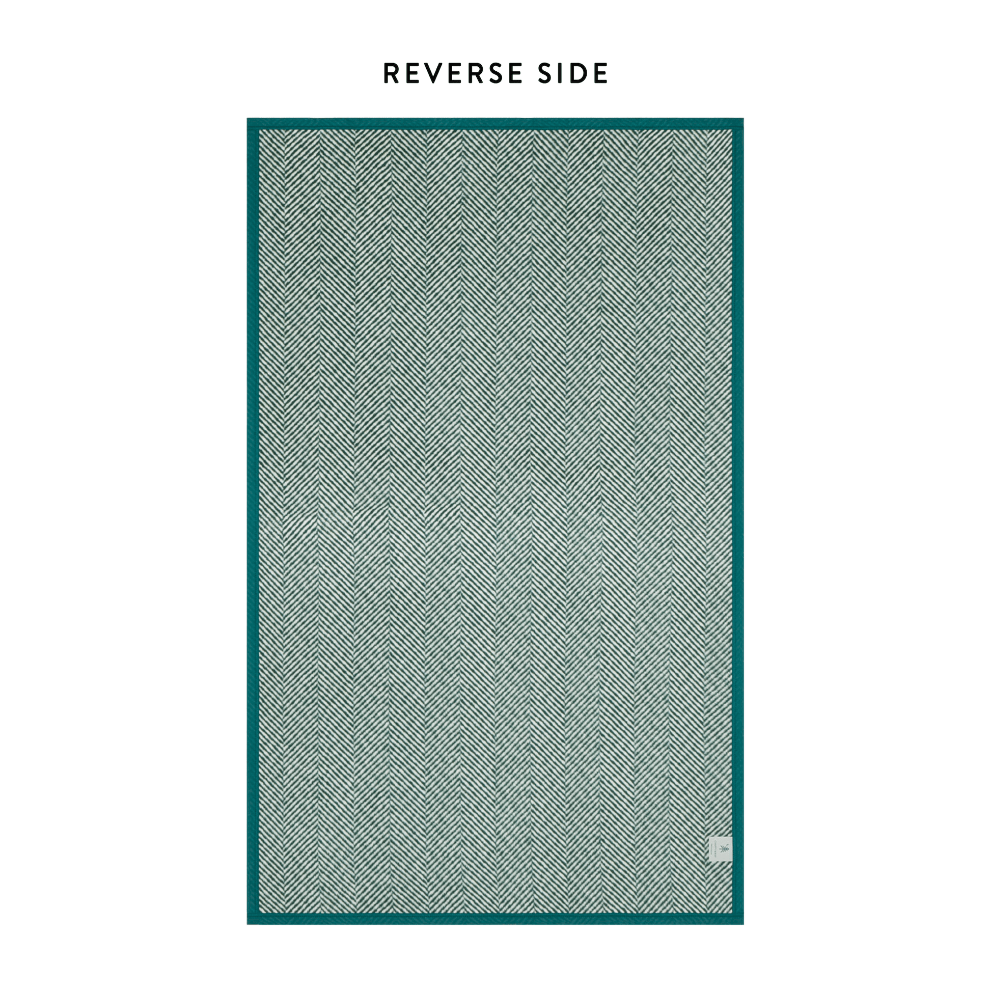 Harborview Herringbone Evergreen Dog Blanket from The Foggy Dog