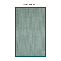 Harborview Herringbone Evergreen Dog Blanket from The Foggy Dog