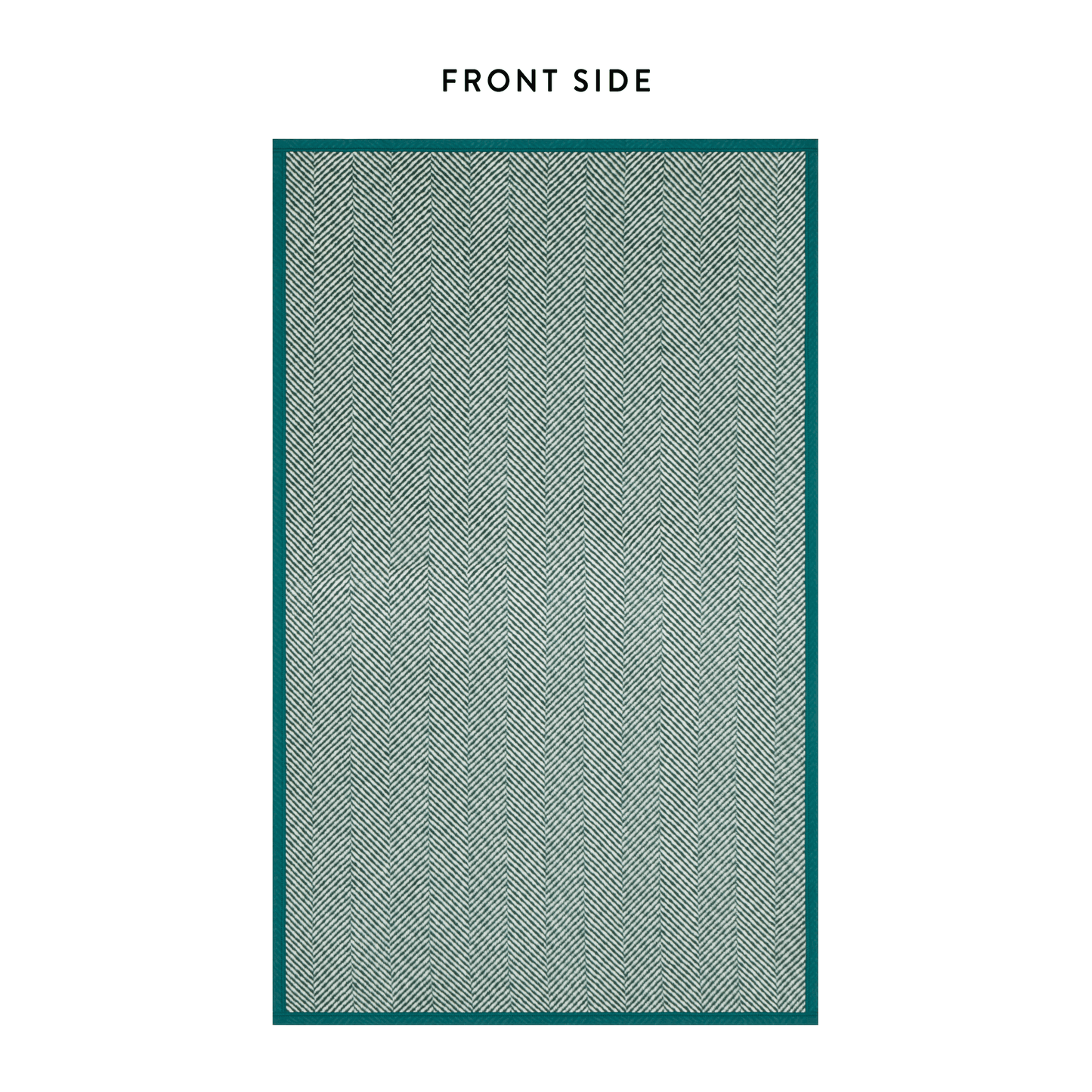 Harborview Herringbone Evergreen Dog Blanket from The Foggy Dog