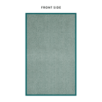 Harborview Herringbone Evergreen Dog Blanket from The Foggy Dog