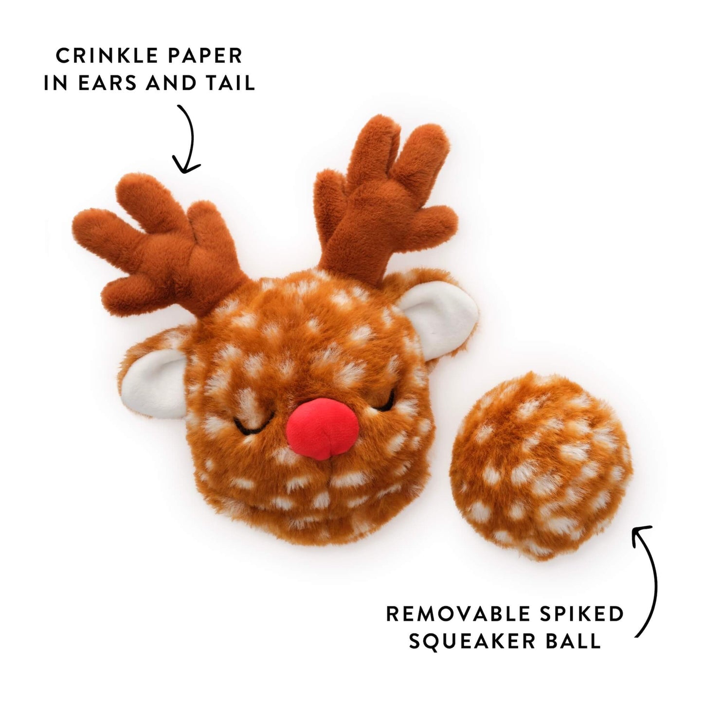 Reindeer 2-in-1 Bounce Toy from The Foggy Dog