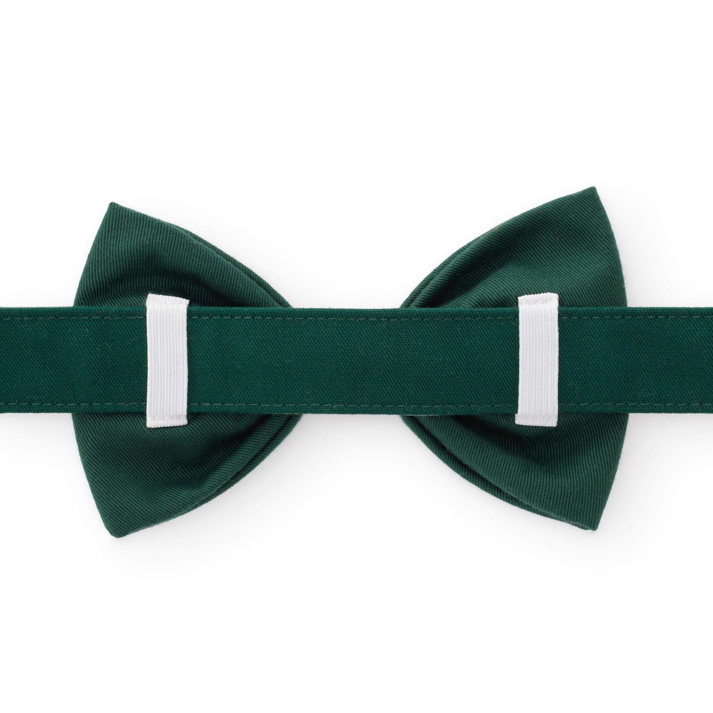 Evergreen Candy Canes Embroidered Dog Bow Tie