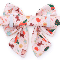 Rifle Paper Co. x TFD Holiday Cookies Lady Bow Collar from The Foggy Dog
