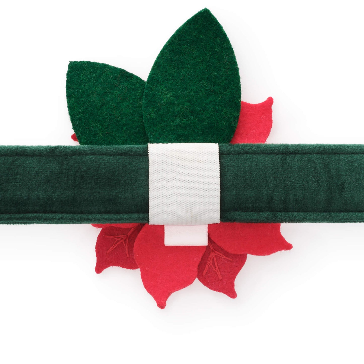 Poinsettia Dog Collar Flower from The Foggy Dog