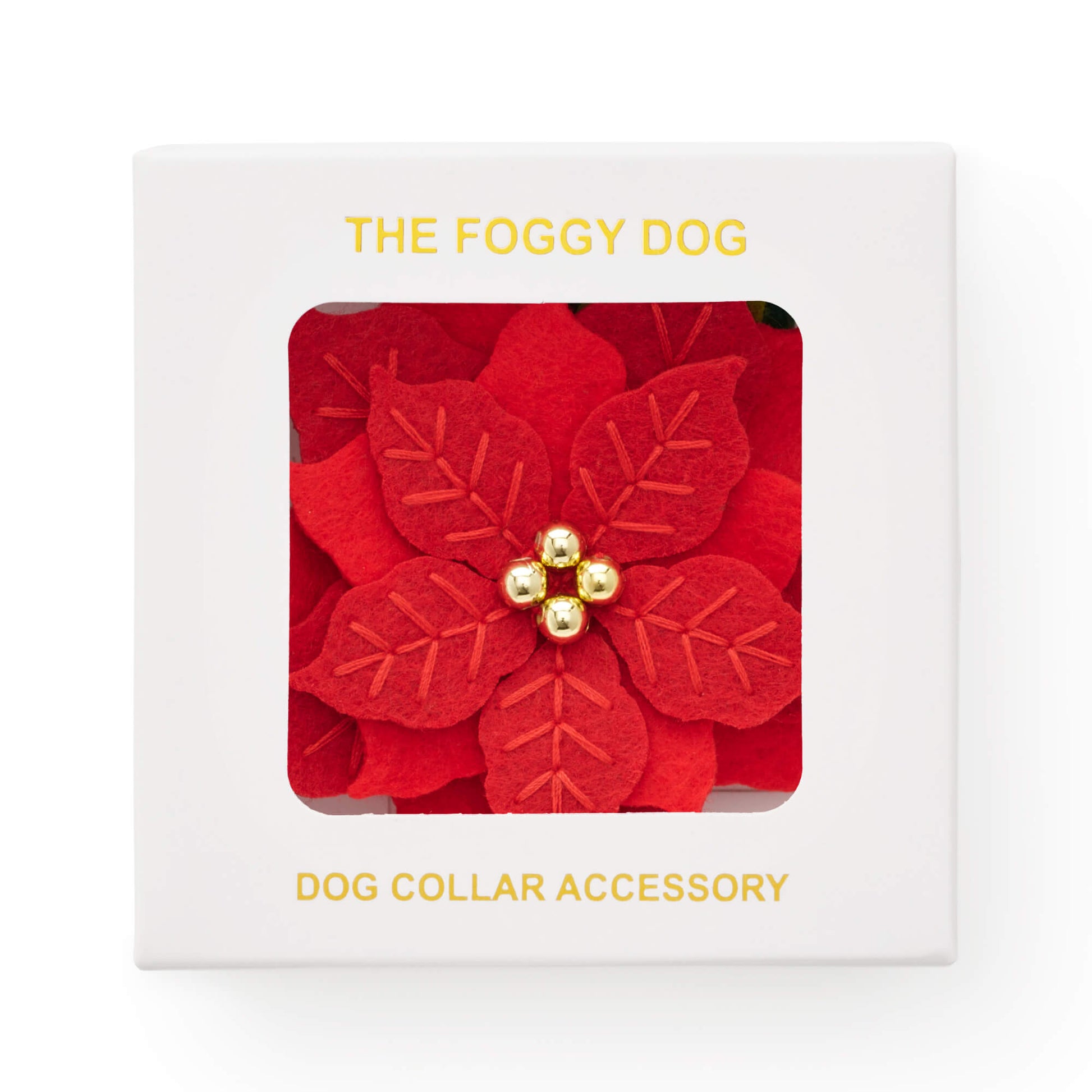 Poinsettia Dog Collar Flower from The Foggy Dog from The Foggy Dog