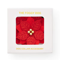 Poinsettia Dog Collar Flower from The Foggy Dog from The Foggy Dog