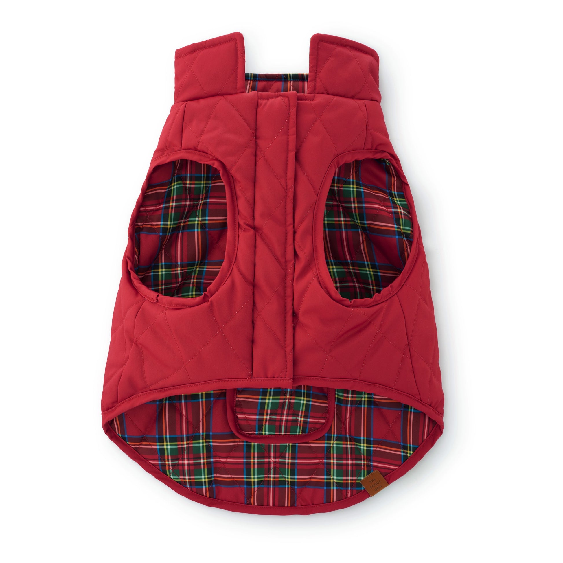 Tartan Reversible Dog Jacket from The Foggy Dog