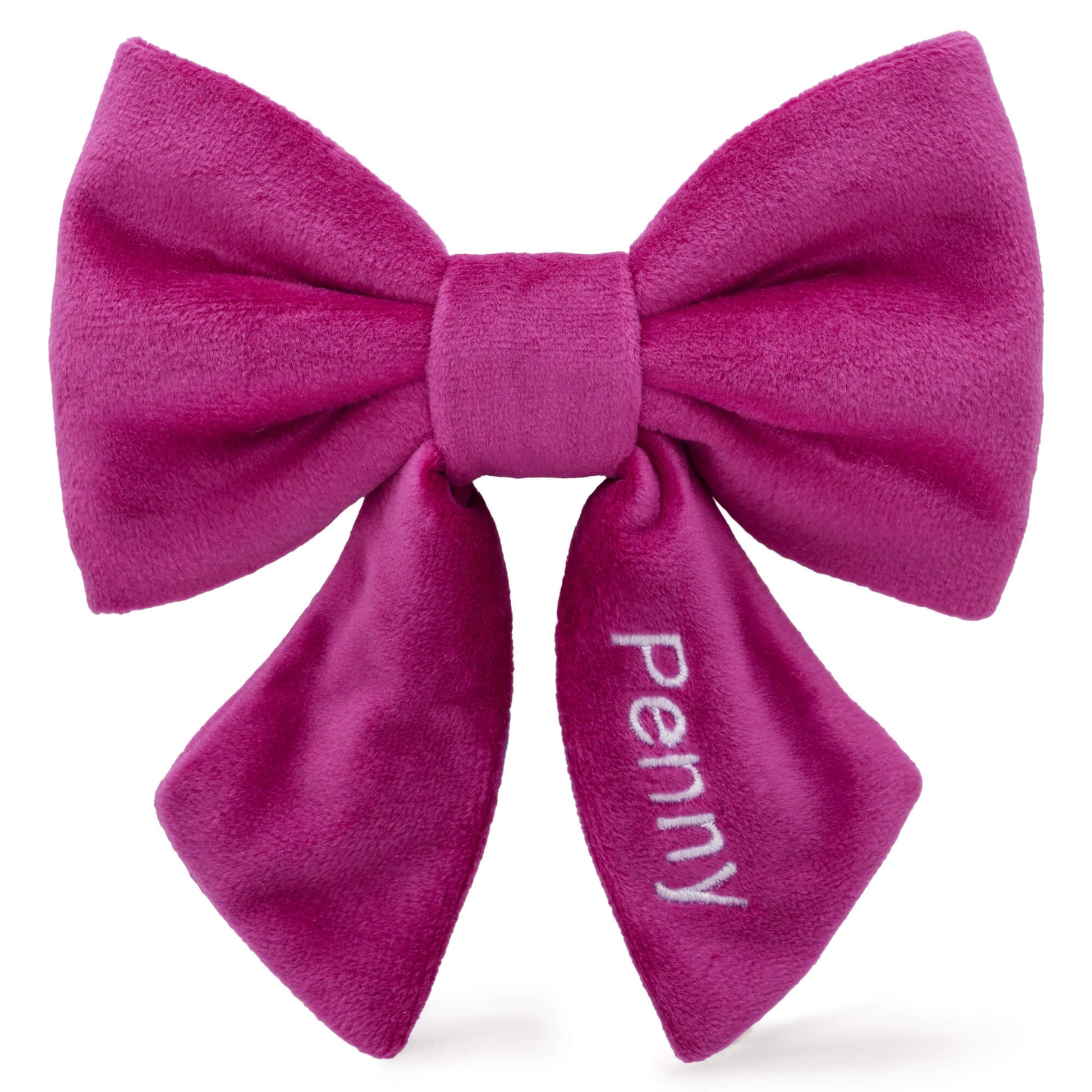 Plum Velvet Lady Dog Bow from The Foggy Dog