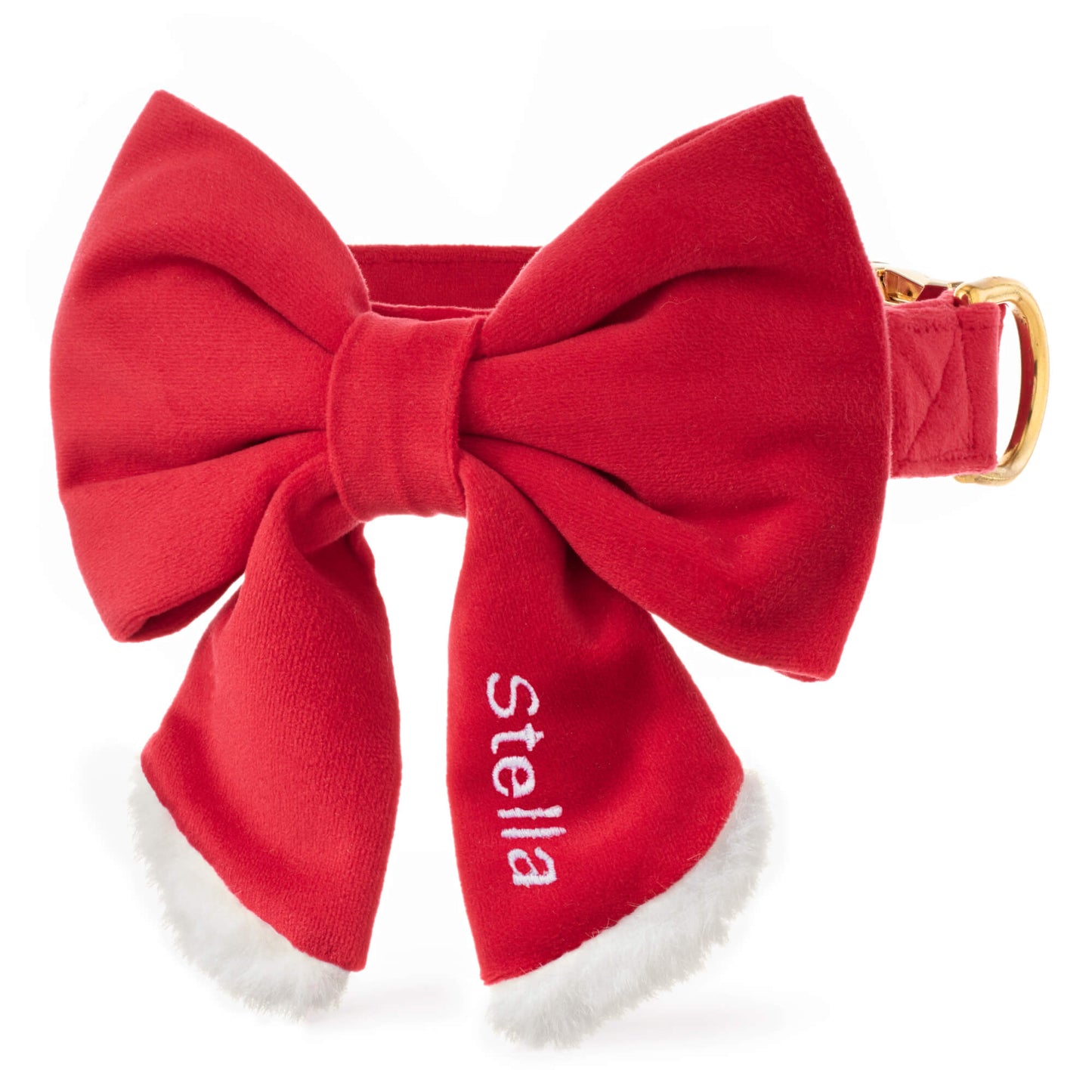 Santa Paws Lady Bow Collar from The Foggy Dog