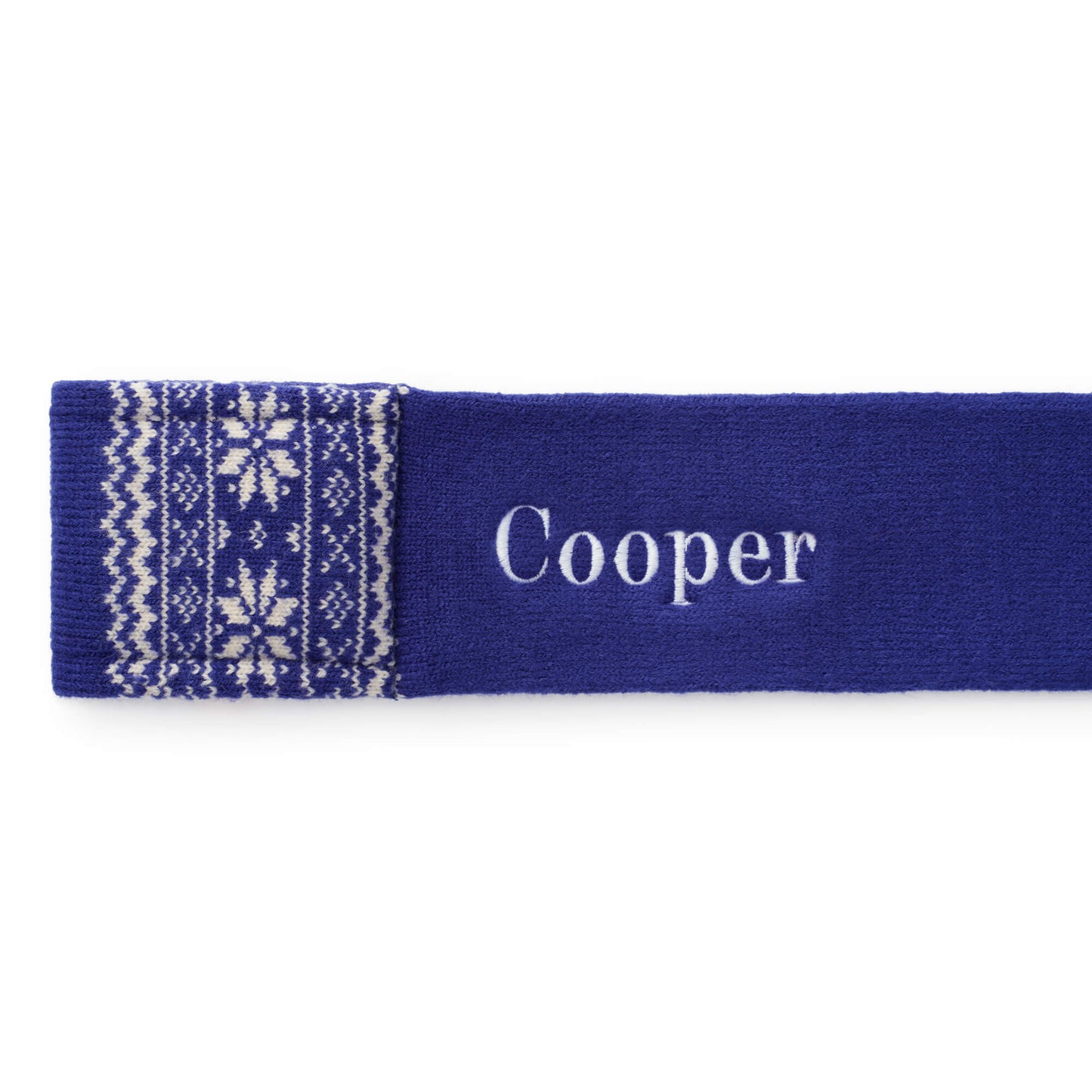 Snow Day Knit Dog Scarf from The Foggy Dog