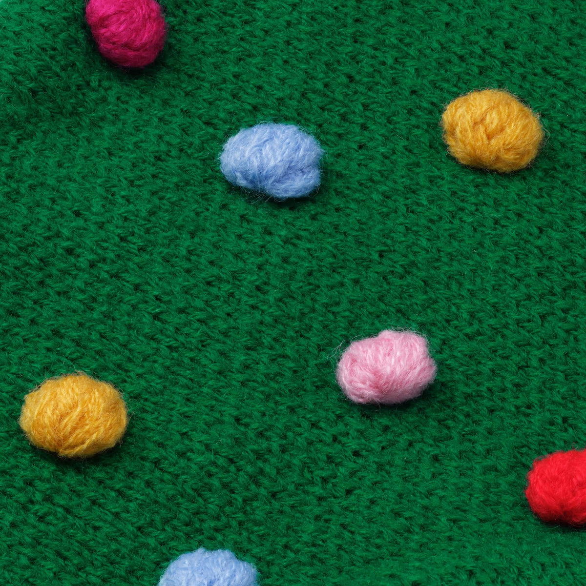 Holiday Bobble Knit Dog Bandana from The Foggy Dog