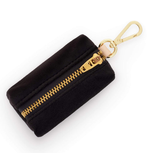 Black Velvet Waste Bag Holder view 1
