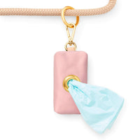 Blush Pink Waxed Canvas Waste Bag Holder from The Foggy Dog