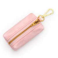 Blush Pink Waxed Canvas Waste Bag Holder from The Foggy Dog
