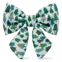 Festive Firs Lady Dog Bow from The Foggy Dog