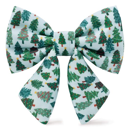 Festive Firs Lady Dog Bow view 1