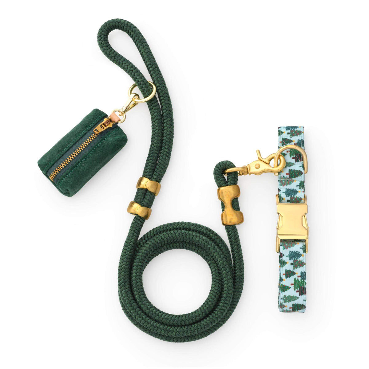 Festive Firs Collar Walk Set from The Foggy Dog