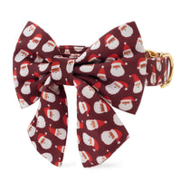 Ho Ho Ho! Lady Bow Collar from The Foggy Dog