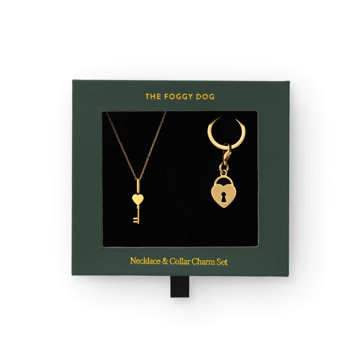 Key to My Heart Necklace and Collar Charm Set view 1