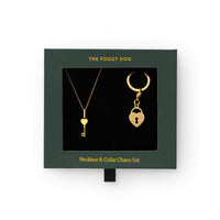 Key to My Heart Necklace and Collar Charm Set view 1