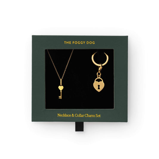Key to My Heart Necklace and Collar Charm Set view 1