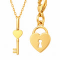 Key to My Heart Necklace and Collar Charm Set