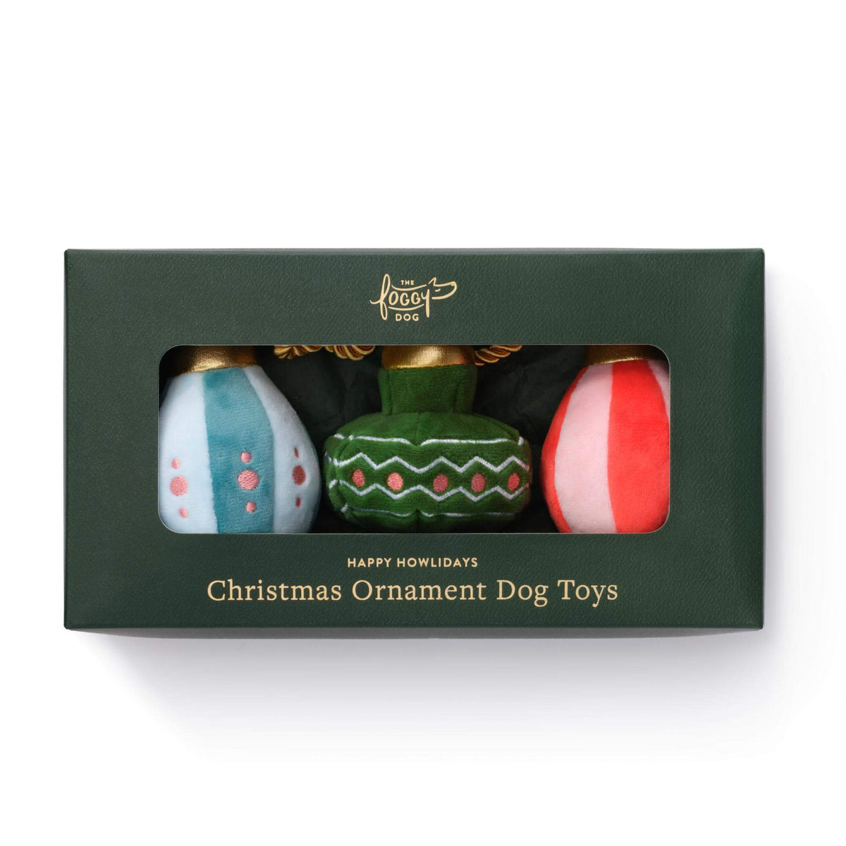 Christmas Ornament Boxed Dog Toy Set view 1