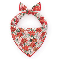 Poinsettia Dog Bandana from The Foggy Dog