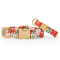 Poinsettia Dog Collar from The Foggy Dog