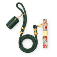 Poinsettia Collar Walk Set from The Foggy Dog