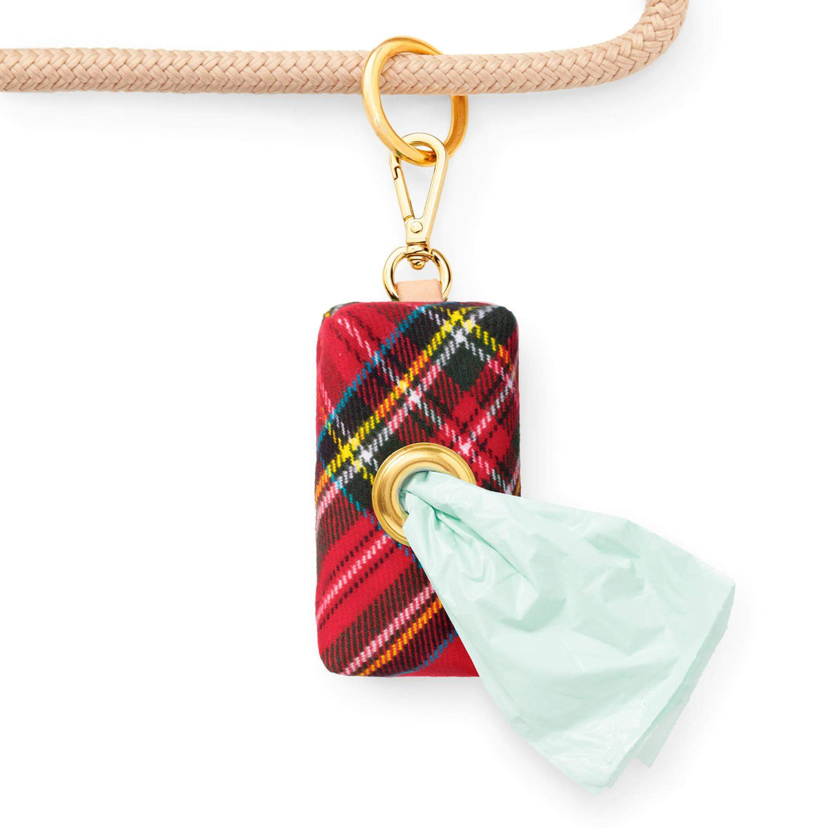 Tartan Plaid Flannel Waste Bag Holder from The Foggy Dog