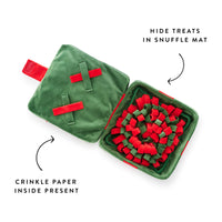 Holiday Present Interactive Snuffle Dog Toy from The Foggy Dog