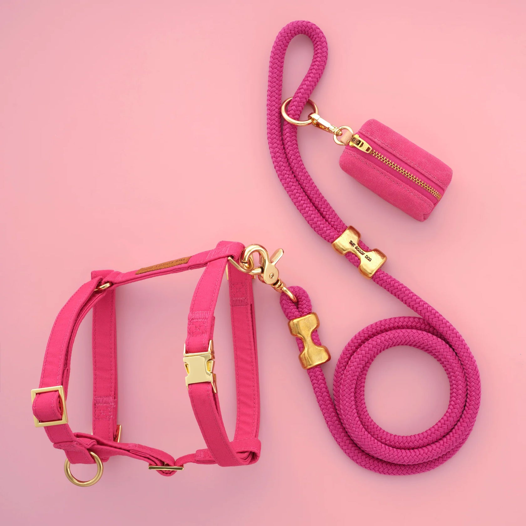SMALL DOG - Hot Pink Doggy Harness main image 0
