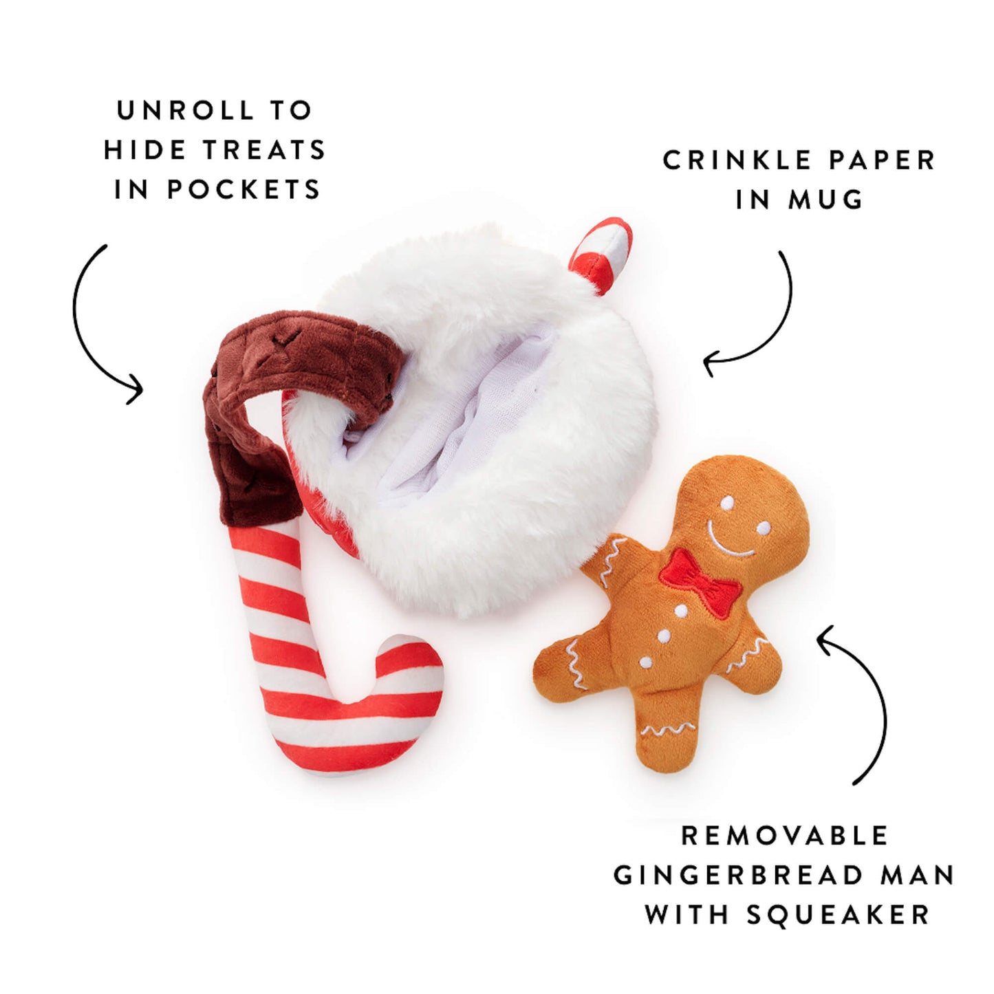 Holiday Hot Cocoa Interactive Snuffle Dog Toy from The Foggy Dog