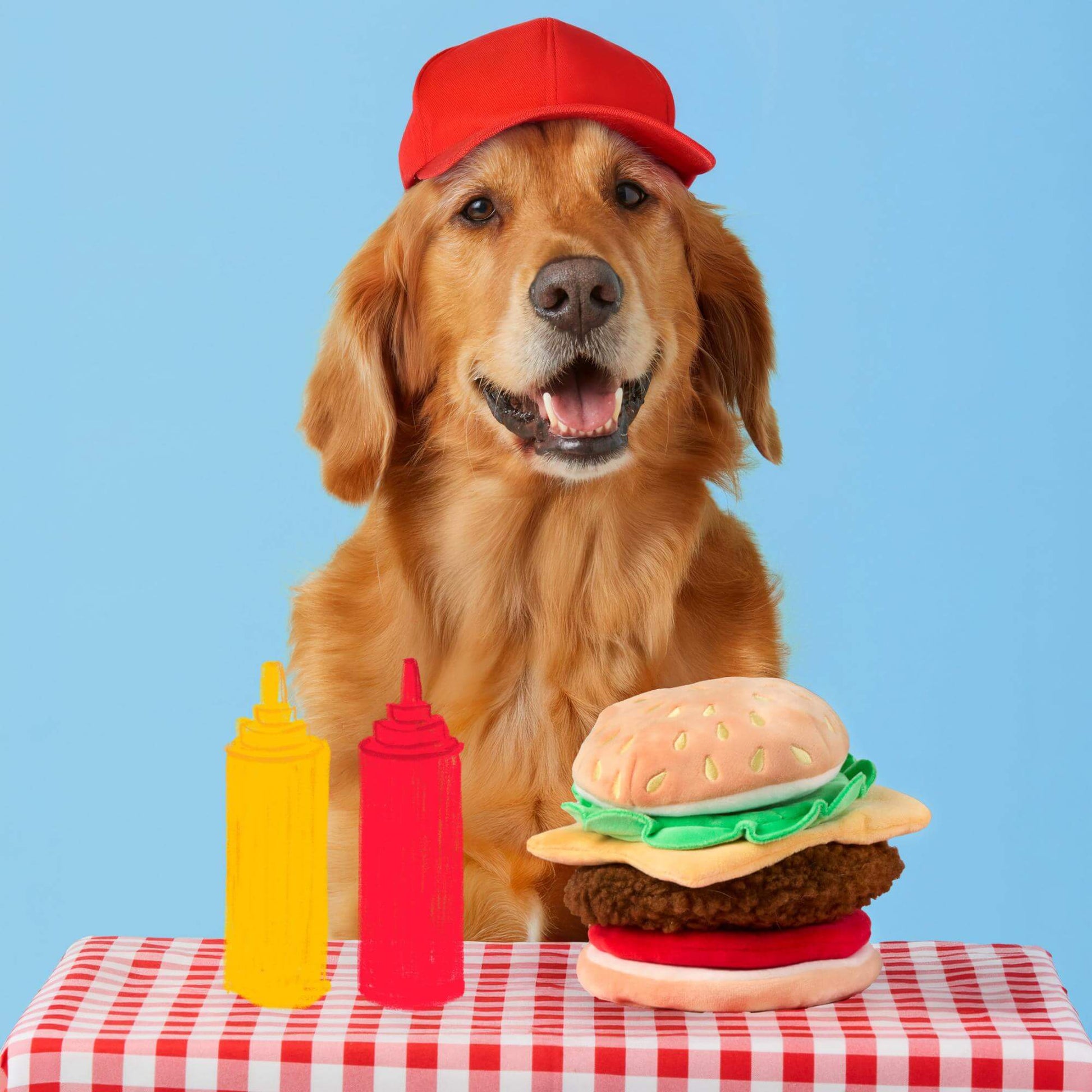 Cheeseburger Interactive Snuffle Dog Toy from The Foggy Dog