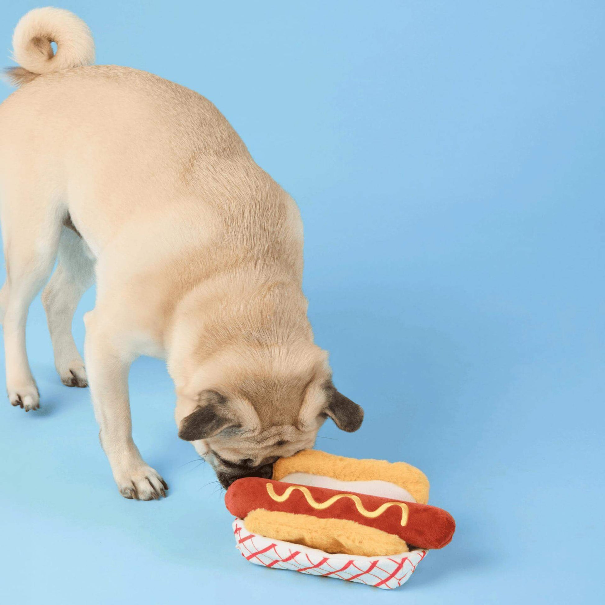 Hot Dog Interactive Snuffle Dog Toy from The Foggy Dog