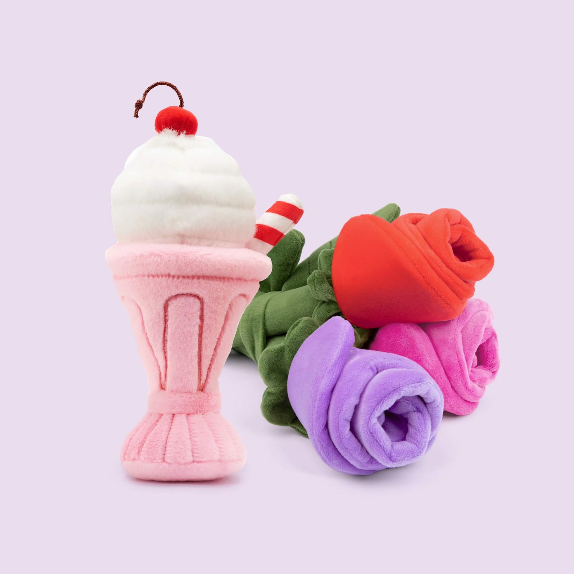 Bouquet of Roses Valentine's Day Interactive Snuffle Dog Toy Bouquet of Roses Valentine's Day Interactive Snuffle Dog Toy