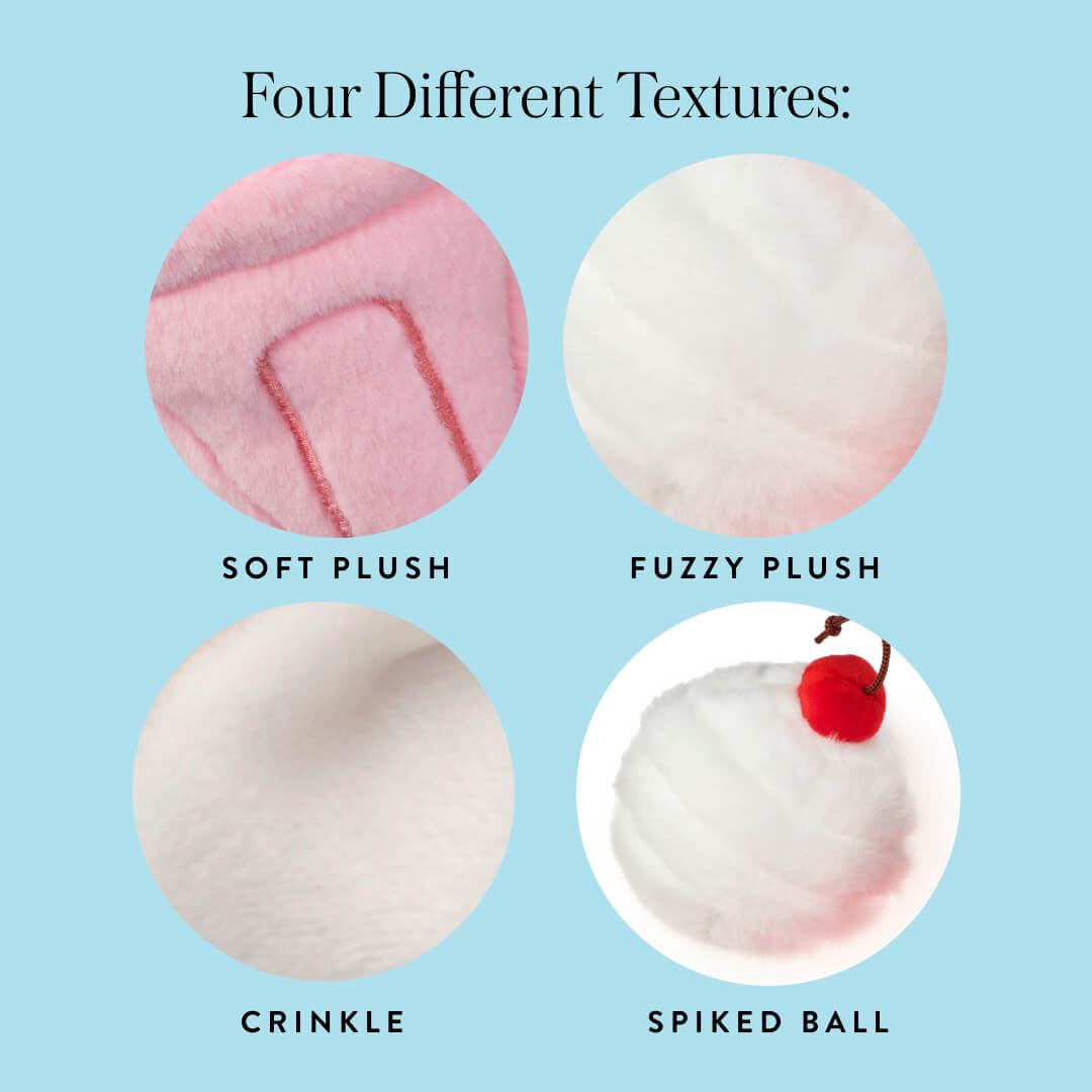 Strawberry Milkshake Interactive Snuffle Dog Toy