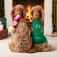 #Modeled by Brynn (26lbs) in a Medium scarf and Cyra (36lbs) in a Medium sweater