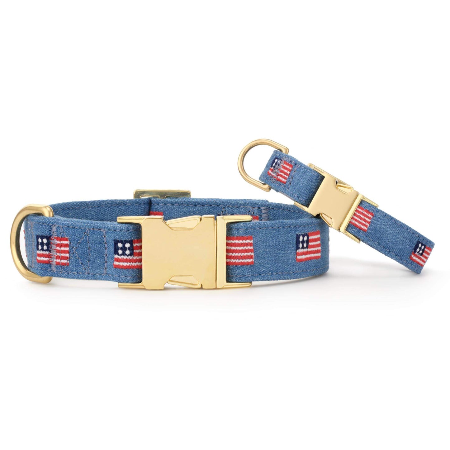 American Flag Embroidered Dog Collar from The Foggy Dog